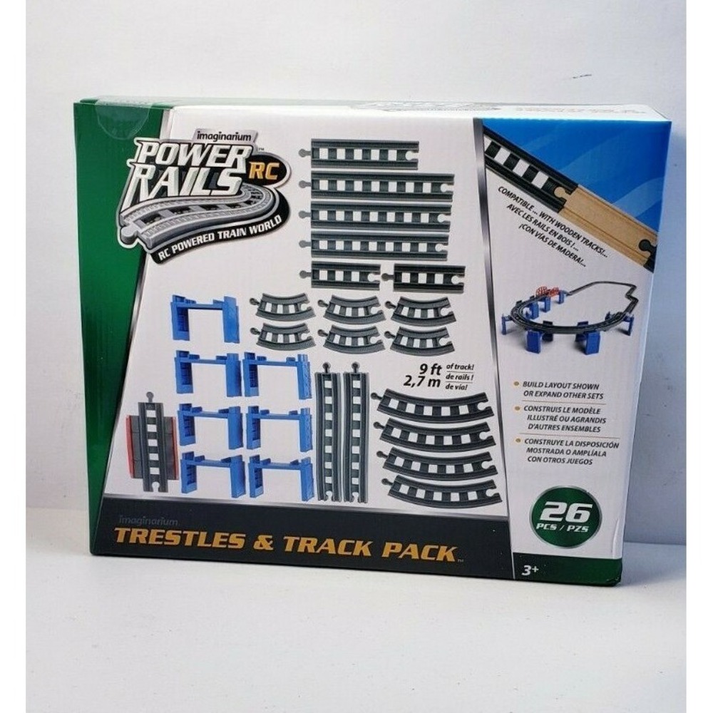Imaginarium Power Rails Trestles & Track Pack 26 Pieces 9 Feet of Track